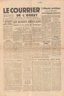 « Le Courrier de l’Ouest », n° 8, 29 août 1944