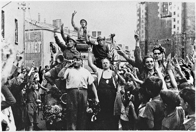Fête de la Victoire à Gesté, mai 1945