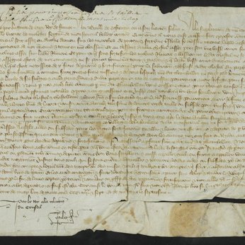 Lettre du roi Charles VI, datée du 20 mai 1387
