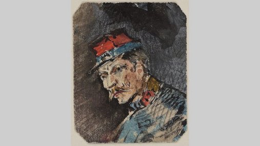 Dessin représentant un soldat français