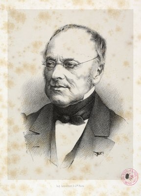 Portrait d’André Leroy, imprimerie Lemercier & Cie, 2e moitié du XIXe siècle.