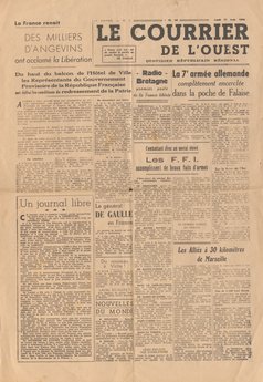 « Le Courrier de l’Ouest », n° 1, 21 août 1944. 