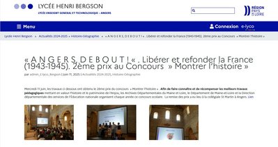 Projet du lycée Henri Bergson