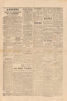 « Le Courrier de l’Ouest », n° 8, 29 août 1944