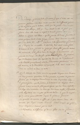 Rapport des commissaires d'Andigné et Chevré au directoire du district de Baugé, 31 août 1790