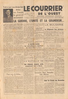 « Le Courrier de l’Ouest », n° 7, 28 août 1944.