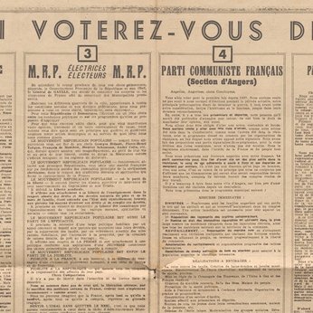 Extrait du « Courrier de l’Ouest », 27 avril 1945