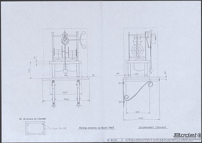 Plan de l’horloge, [1985-1988].