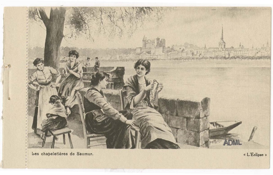 Dessin de Georges Grellet. L’Éclipse - Syndicat d’initiative de l’Anjou, Angers