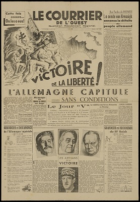 « Le Courrier de l’Ouest », n° 107,  8 mai 1945