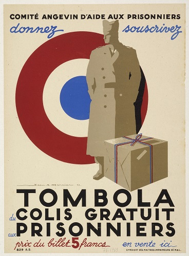 Affiche du Comité angevin d'aide aux prisonniers, 1943