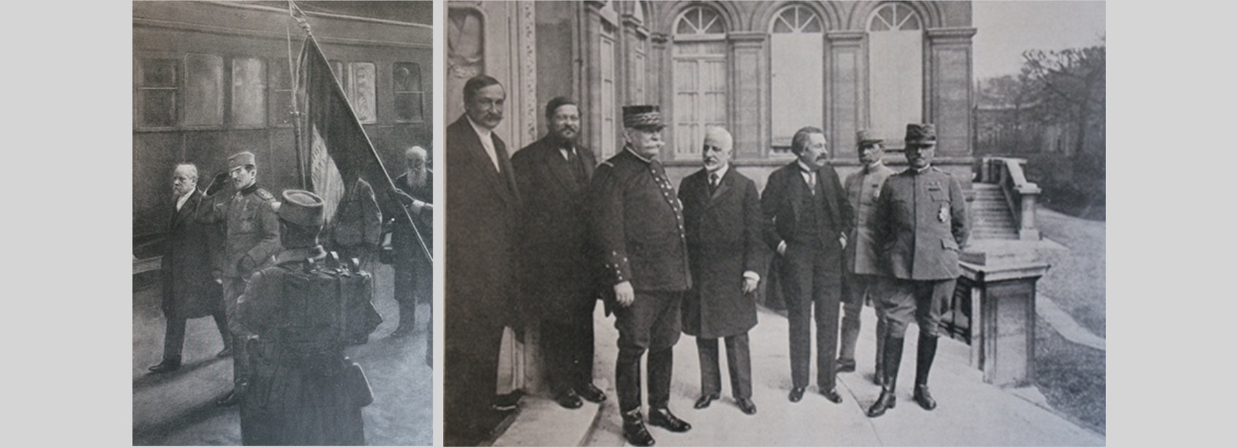 Photo du prince régent de Serbie et photo du général Cadorna