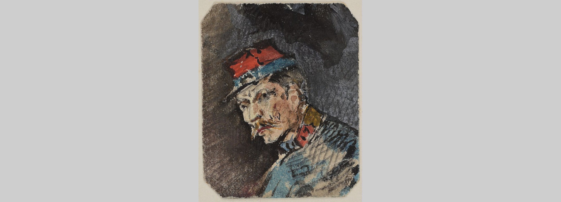 Dessin représentant un soldat français