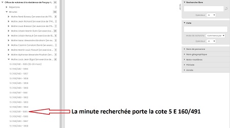 Instruments de recherche en ligne